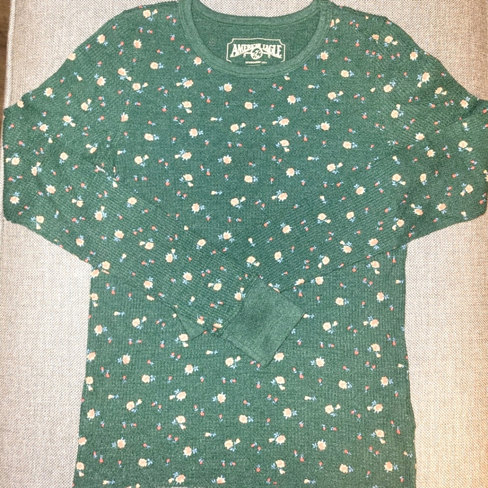 American Eagle xsmall long sleeve waffle knit